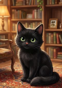黒猫ペリドットと白猫ルルの物語