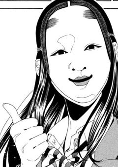 能面女子，田中さん。