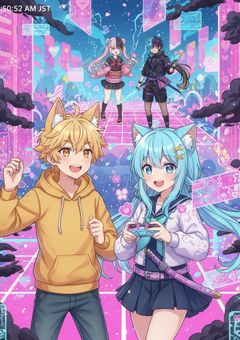 ログインしたら和風サイバー!?〜伝説の2人と究極の守護者〜