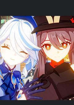 今日も仲良しなフリーナと胡桃と私