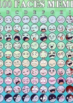 100 FACES MEME