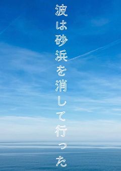波は砂浜を消して行った