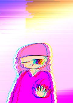 ミンティがいつも持ってるコンピューターに吸い込まれたみたいです。