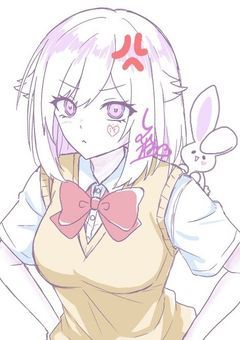 ヤンキーと男嫌いの女の子(黒白♀)