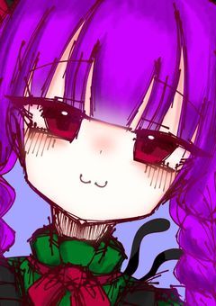 梅空絵を描く