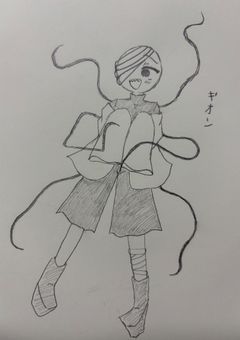 ギオン(緑茶のオリカン)を描きまくる部屋