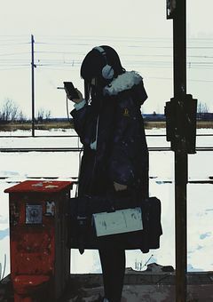 It's dark outside like me.