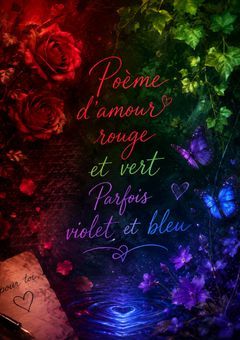 Poème d'amour rouge et vert Parfois violet et bleu