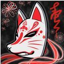 狐の仮面を被る男