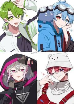 #　色とりどりな彼らの反応集　。