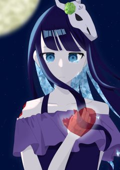 雪夜のイラスト部屋
