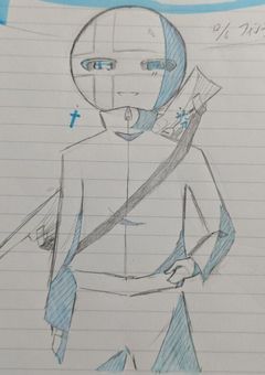 小説の絵を書かせていただくところ