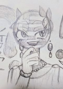 カンヒュ、オリ棒好きの暇つぶしイラスト