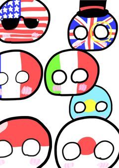 ポーランドボールたちで恋愛作ってみた！？カオスだけど