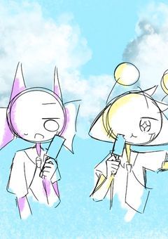 スプのイラストを(･ω･ﾉ)ﾉ⌒ﾎﾟｲｯ