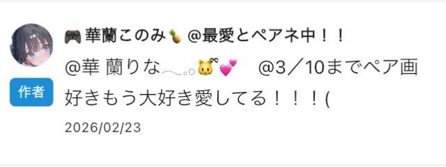 華 蘭りな𓂃𓈒𓂂🐱ྀི💕   @3／10までペア画さんの壁紙画像